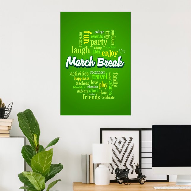 Poster Enjoy March Break (Créateur téléchargé)