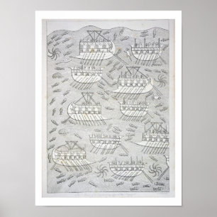 Poster Ennemis des Assyriens prenant le refuge dans des