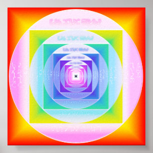 Poster Enochian Sigil de 4 tours de guet