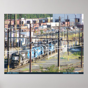 Poster Enola Railroad Yard, Harrisburg Pennsylvania
