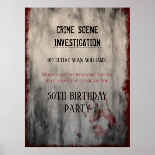 Poster Enquête sur la scène de crime Bienvenue à l'annive