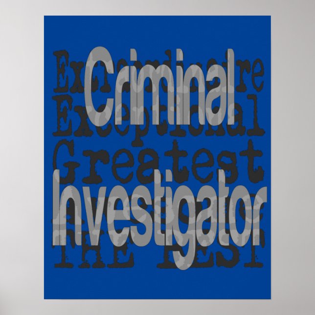 Poster Enquêteur criminel extraordinaire (Devant)