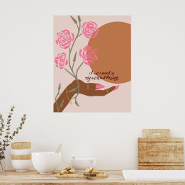 Poster Enraciné dans les bénédictions ancestrales : l'art