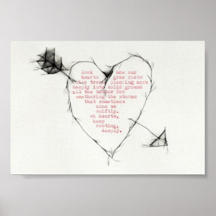 Poster "enracinement de coeurs "