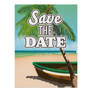 Poster Enregistrer la date