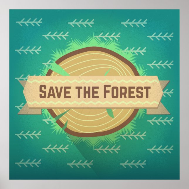 Poster Enregistrer la forêt (Devant)