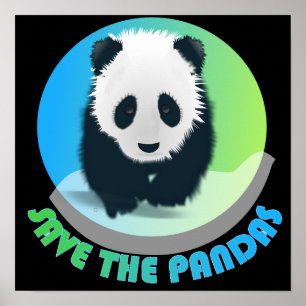 Poster Enregistrer l'affiche de Pandas