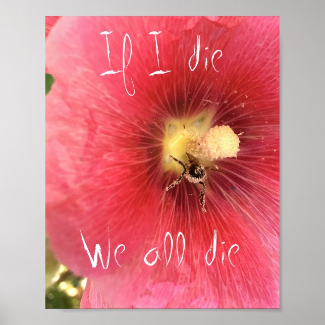 Poster Enregistrer l'affiche des abeilles - 8"x10" (Devant)