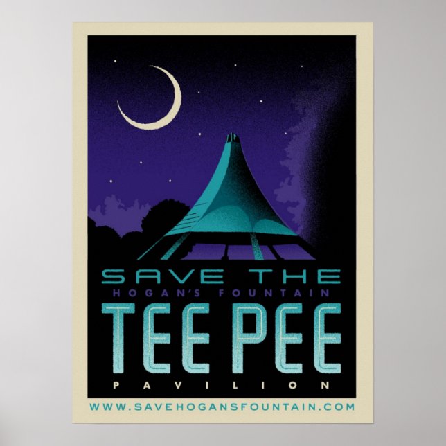 Poster Enregistrer l'affiche TeePee (Devant)
