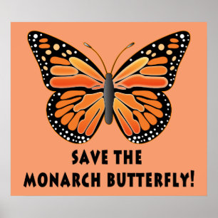 Poster Enregistrer le papillon Monarque