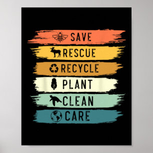Poster Enregistrer les abeilles Secourir les animaux Recy