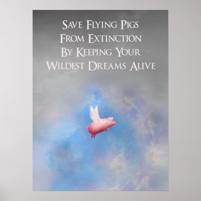 Poster Enregistrer les porcs volants (Devant)