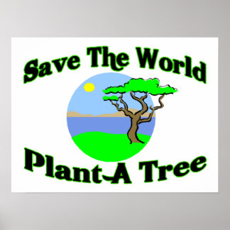 Poster Enregistrer Un Arbre Au Plante Mondial
