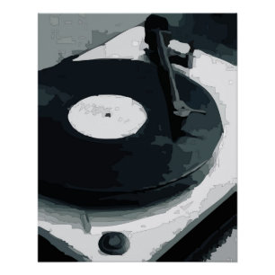 Poster Enregistreur de vinyle