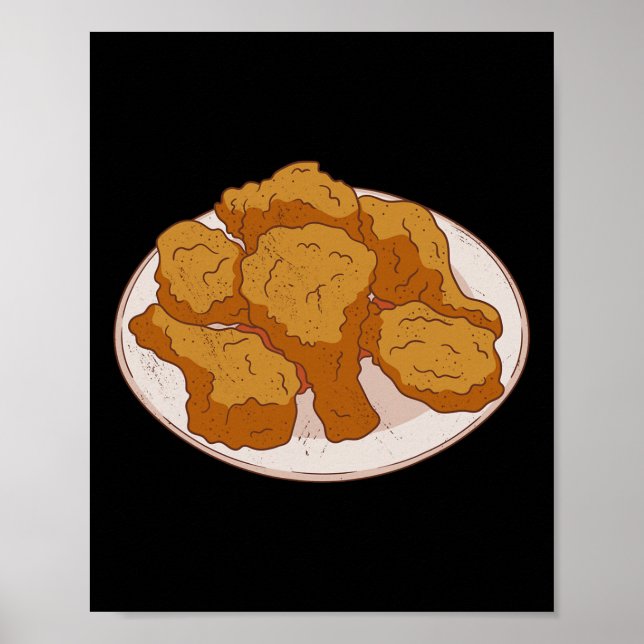 Poster Enrobage de poulet frit croquant et juteux repas e (Devant)