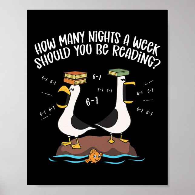 Poster Enseignant 67 Combien de nuits par semaine devriez (Devant)