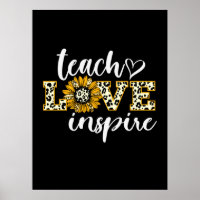 Enseignant Cadeau Enseigner Amour Inspirer Leopard
