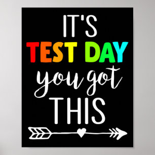 Poster Enseignant C'est le jour de test Vous avez ce jour