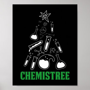 Poster Enseignant Chmistree Funny Pun de Noël