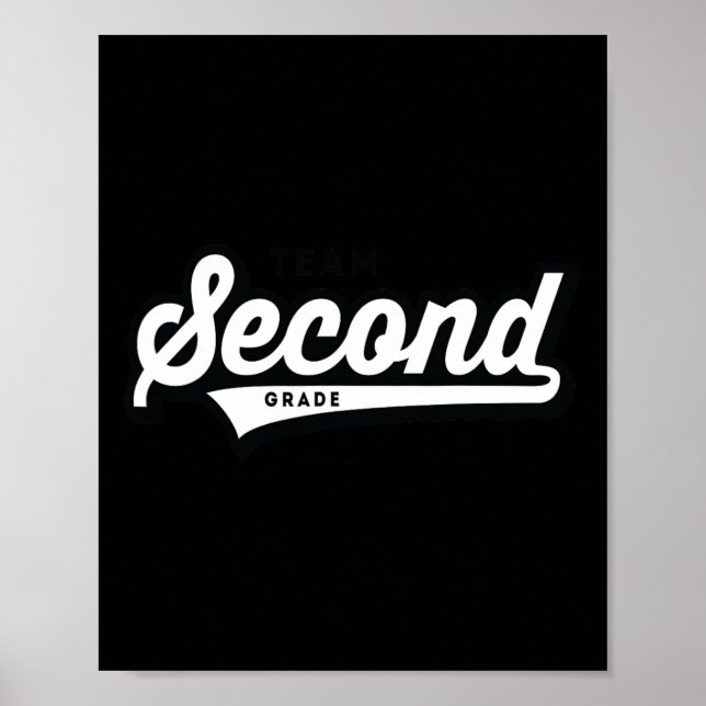 Poster Enseignant de l'école secondaire de l'équipe de ba (Devant)