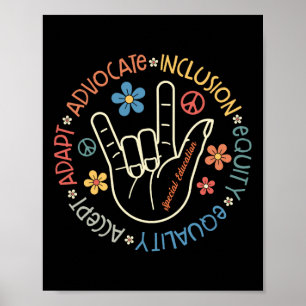 Poster Enseignant de l'éducation spéciale Inspiration Aut