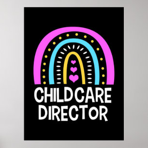 Poster Enseignant Directeur de la garde d'enfants