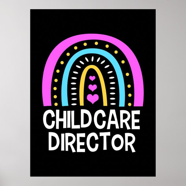 Poster Enseignant Directeur de la garde d'enfants (Devant)