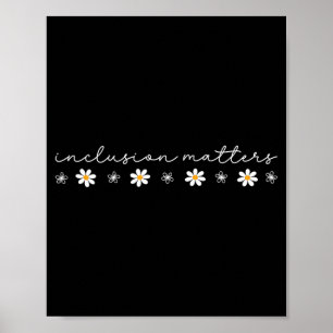 Poster Enseignant en éducation spécialisée Inclusion Auti