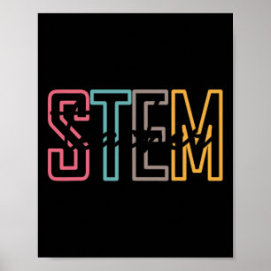 Poster Enseignant Stem Science Technicien Enseignant Reto