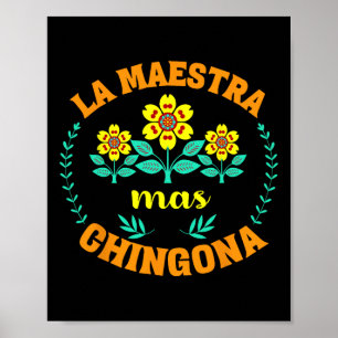 Poster Enseignante Bilingue Rentrée Scolaire Professeur d