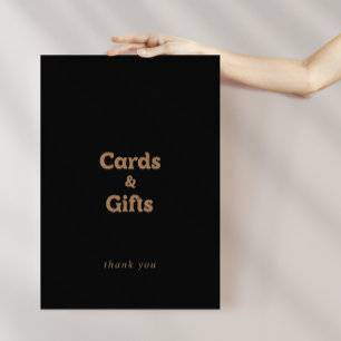Poster Enseigne Classique Minimaliste Cartes et Cadeaux e