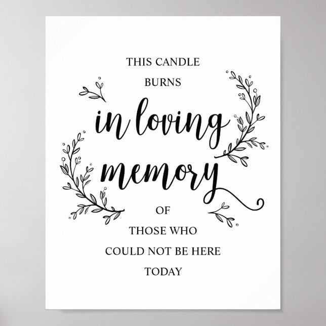 Poster enseigne commémorative de mariage Vignes Rustiques (Devant)