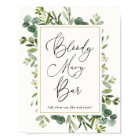 Enseigne de bar Eucalyptus Bloody Mary