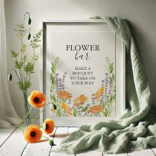 Poster Enseigne de bar Fleur d'Orange