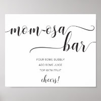 Enseigne de bar Momosa moderne minimaliste de Leyt