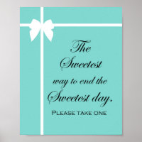 Enseigne de brunch de mariage turquoise Aqua