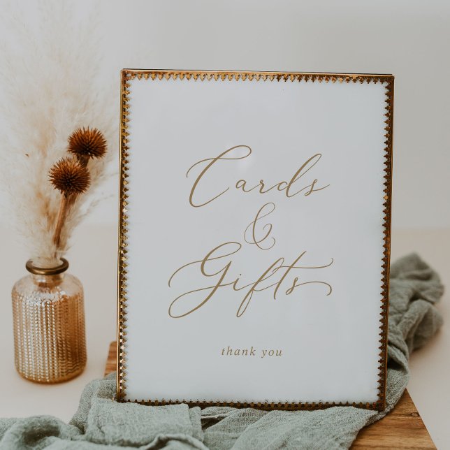 Poster Enseigne de Cartes et Cadeaux de Calligraphie en O (Créateur téléchargé)