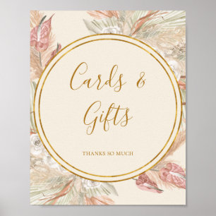 Poster Enseigne de Cartes et Cadeaux en Ivoire Botanique 