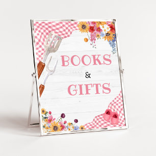 Poster Enseigne de livres et cadeaux pour Baby Shower Pin