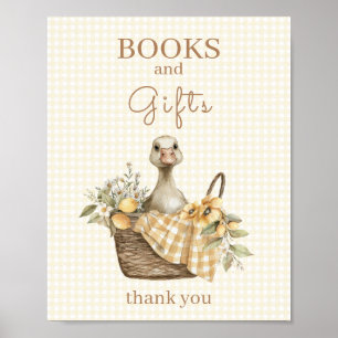 Poster Enseigne de livres et cadeaux pour bébé de la Baby