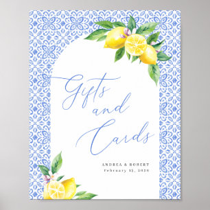 Poster Enseigne de mariage Cadeaux et Cartes Lemon Posita