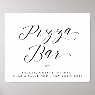 Poster Enseigne de mariage écriture calligraphique chic P