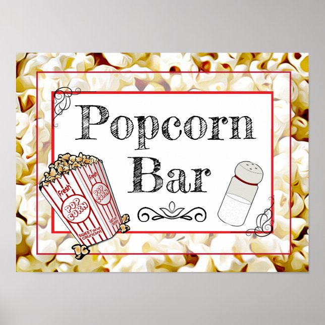 Poster Enseigne de mariage ou de fête prénatale avec bar  (Devant)