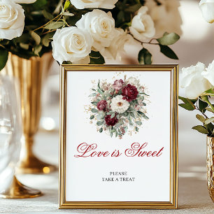 Poster Enseigne de table Amour Boho Intemporel est Douce