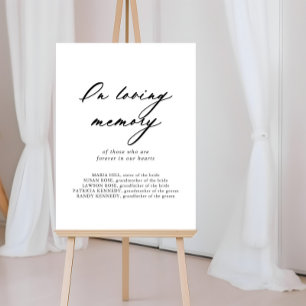 Poster Enseigne élégante de calligraphie chic en souvenir