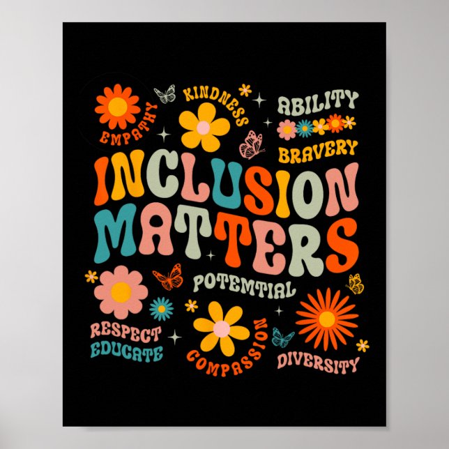 Poster Enseignement spécial Problèmes d'inclusion des ens (Devant)