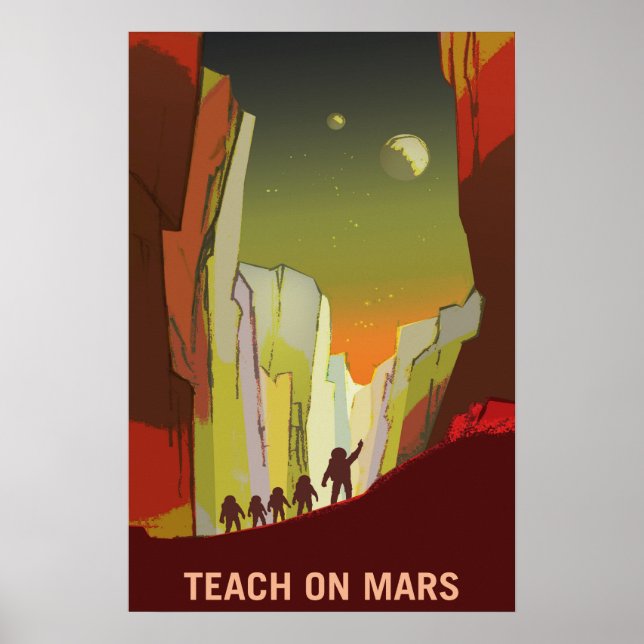 Poster Enseigner sur Mars et ses Lunes (Devant)