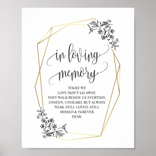 Poster Enseignes commémoratives géométriques modernes en  (Devant)