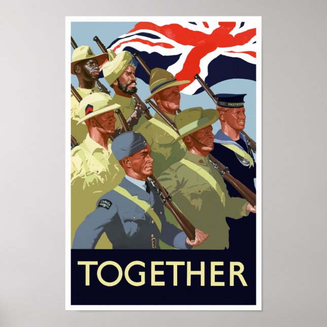 Poster Ensemble — 2ÈME GUERRE MONDIALE de l'Empire britan (Devant)