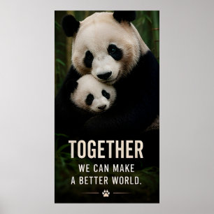 Poster 🐼 Ensemble, nous pouvons créer un monde meilleur